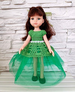 Платье для принцессы Paola Reina- зеленый наряд для куклы 32 см Paola Reina  #Tiptovara#